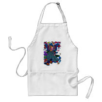 Butterfly Woman in Paisley Circled by Butterflies Apron