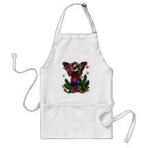 Butterfly Woman with Flowers and Butterflies Aprons