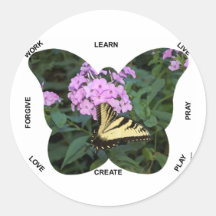 Butterfly Words to Live By Sticker