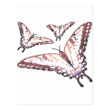 Butterlies Alla Artsy Post Card