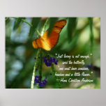 Butterlies-Liberté et une petite fleur Posters