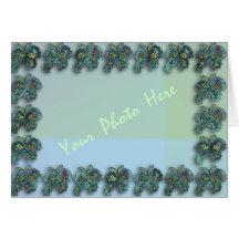 Butterly Photo Card - Green