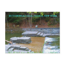 BUTTERMILK FALLS, ITHACA, NEW YORk postcard