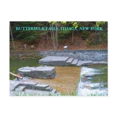 BUTTERMILK FALLS, ITHACA, NEW YORk postcard by JoAnnHayden
