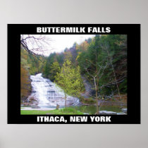 BUTTERMILK FALLS , ITHACA, NEW YORK poster