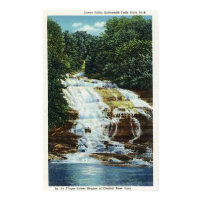 Buttermilk Farms State Park Lower Falls View by LanternPress