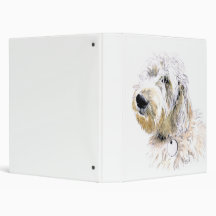 Butters the Cream Labradoodle Binders