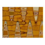 butterscotch abstract design post card