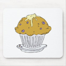buttery blueberry muffin mousepad
