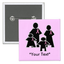 Button - Breast Cancer Support buttons
