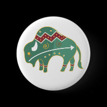 Button Buffalo Design Native American buttons