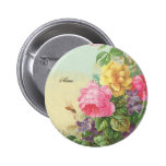 Button Floral Vintage