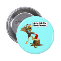 Button - Funny Thanksgiving Turkey
