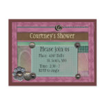 Button Invitation Postcard
