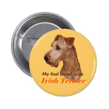 Button "Irish Terrier"