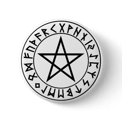button Rune Pentacle by johnpryor2000