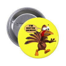 Button - Running For Cover Turkey