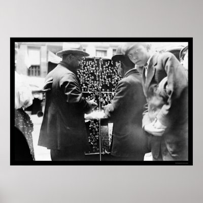 Button Seller in Little Italy, New York City 1908 Poster by lc_vintagephotos