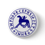 button Sleipnir Shield Blue