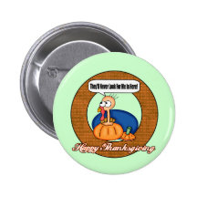 Button - Thanksgiving Turkey Hideout