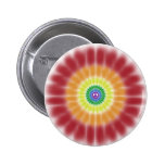 Button, Tie Dye Peace Sign Rainbow Explosion buttons