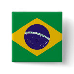 Button with Flag of Brazil