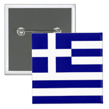 Button with Flag of Greece