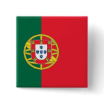 Button with Flag of Portugal