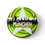 Button with Munich skyline. Subtle Design and egg