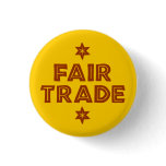Button with the slogan FAIR TRADE