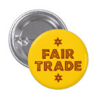 Button with the slogan FAIR TRADE