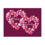 Buttonised hearts post card