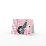 Buttons and Bows Rock and Roll Party Invitation Greeting Cards