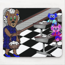 Buttons and Lacey's Classroom Mouse Pad