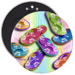 Buttons - FLIP FLOPS Pop Art