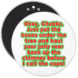 Buttons, Pins - Bad Chubby Santa