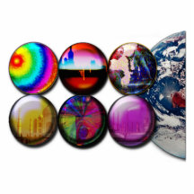 Buttons World View Photo Sculpture