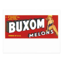 Buxom Melons Post Cards