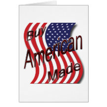 Buy American Made wave Card