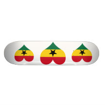Buy Ghana Flag Custom Skate Board