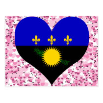 Buy Guadeloupe Flag postcards