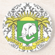Buy Ivory Coast Flag Drink Coasters