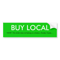 BUY LOCAL BUMPER STICKER
