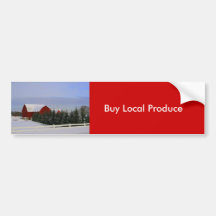 Buy Local Produce Bumper Sticker