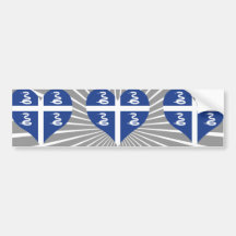 Buy Martinique Flag Bumper Sticker