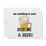 Buy Me a Beer Bachelor Party Tshirts and Gifts Invitation