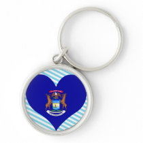 Buy Michigan Flag keychains