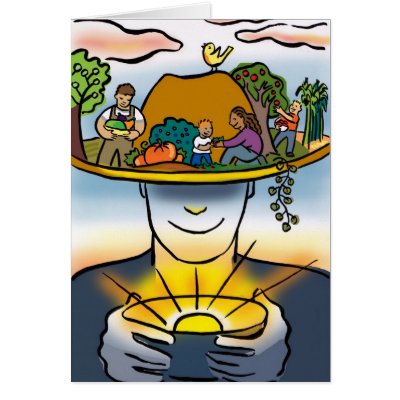 buy organic, buy local greeting cards by letile
