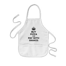 Buy Pizza and Pay with Snakes - Keep Calm Parody Aprons