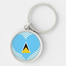 Buy Saint Lucia Flag Keychains